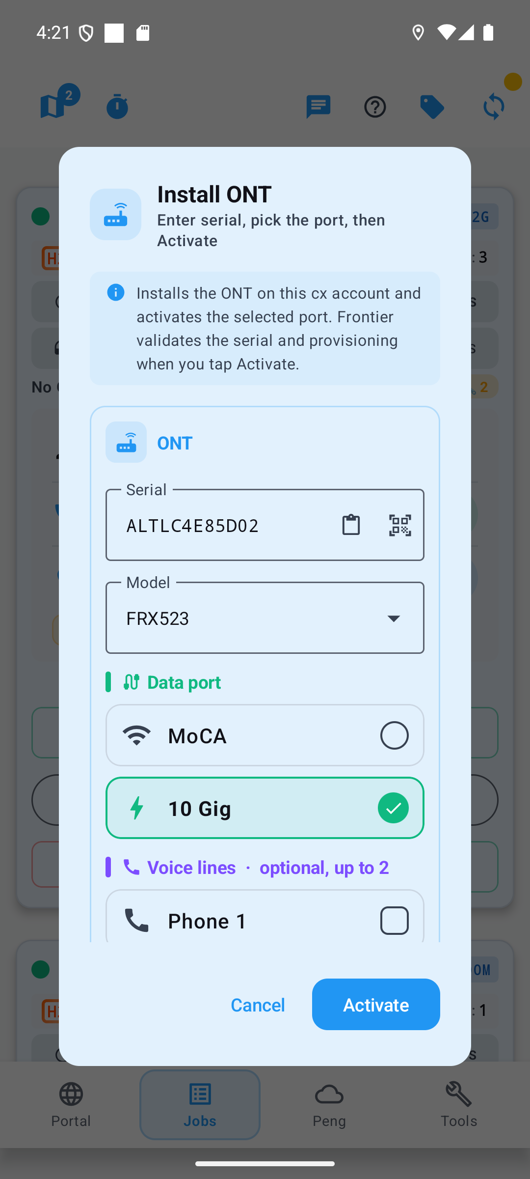 ONT Operations